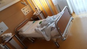 Mein Bett: War eigentlich schon fast gemütlich, habe mich sehr wohl gefühlt.